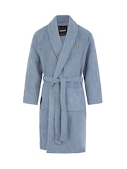 Lyle & Scott Blue Chrome Lucas Bathrobe - Image 1 of 3