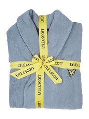 Lyle & Scott Blue Chrome Lucas Bathrobe - Image 3 of 3