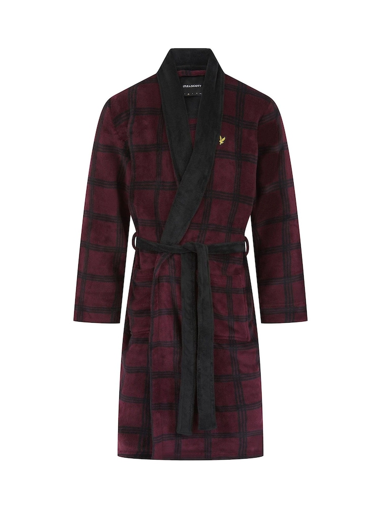 Lyle & Scott Red Cassidy Bath Robe - Image 1 of 3