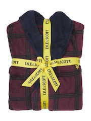 Lyle & Scott Red Cassidy Bath Robe - Image 3 of 3