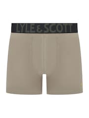 Lyle & Scott Green Daniel Underwear Trunks 3 Pack - Image 3 of 4