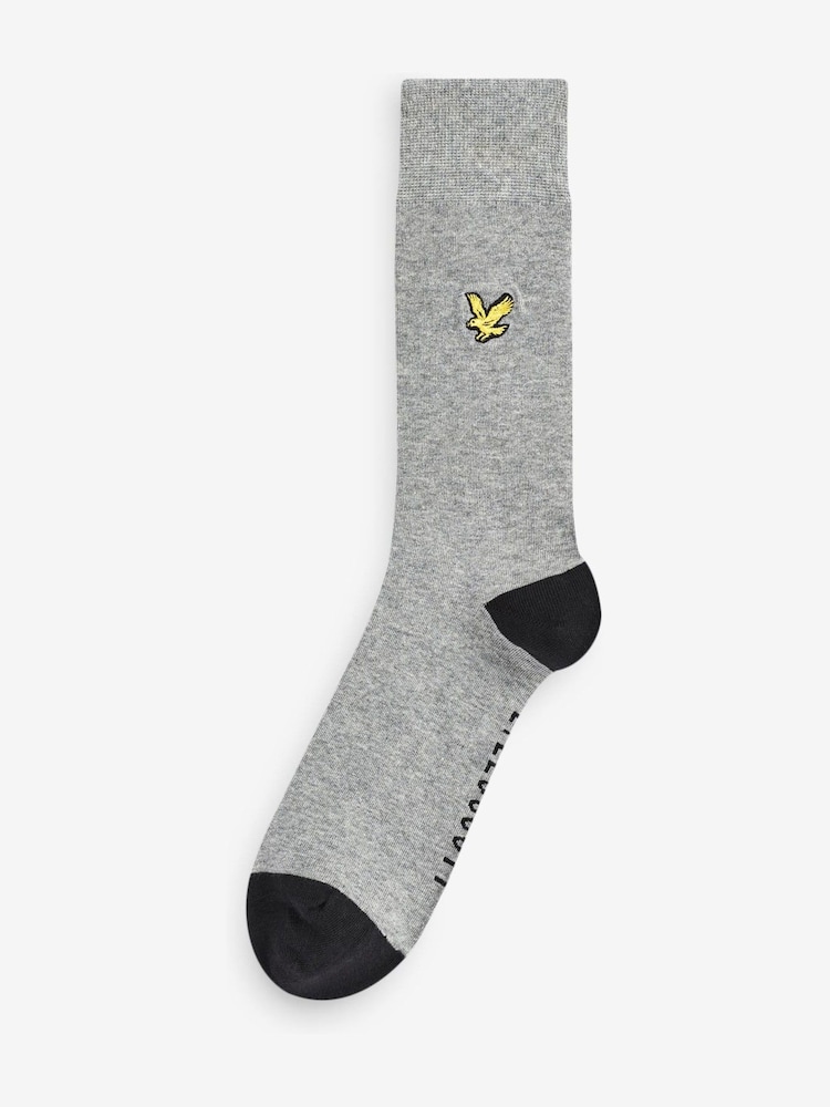 Lyle & Scott Black Liam Cotton Socks 5 Pack - Image 2 of 5