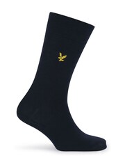 Lyle & Scott Blue Otto Cotton Dress Socks 3 Pack - Image 3 of 4