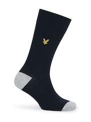 Lyle & Scott Blue Timothy Socks Gift Box 6 Pack - Image 3 of 6