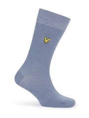 Lyle & Scott Blue Timothy Socks Gift Box 6 Pack - Image 4 of 6