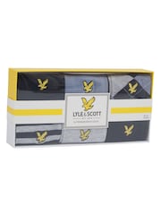 Lyle & Scott Blue Timothy Socks Gift Box 6 Pack - Image 6 of 6