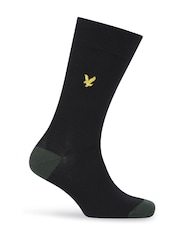 Lyle & Scott Black Graham Cotton Socks 5 Pack - Image 2 of 6