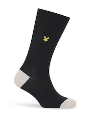 Lyle & Scott Black Graham Cotton Socks 5 Pack - Image 5 of 6