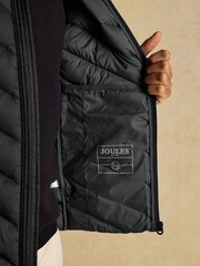 Joules Garrett Black Showerproof Padded Gilet - Image 8 of 10