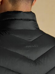 Joules Garrett Black Showerproof Padded Gilet - Image 9 of 10