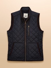 Maynard Navy Diamond Quilted Gilet - Image 10 of 10