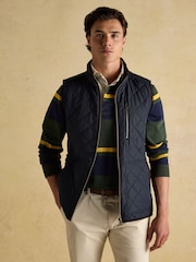 Maynard Navy Diamond Quilted Gilet - Image 4 of 10