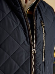 Maynard Navy Diamond Quilted Gilet - Image 6 of 10