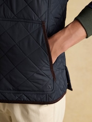 Maynard Navy Diamond Quilted Gilet - Image 8 of 10
