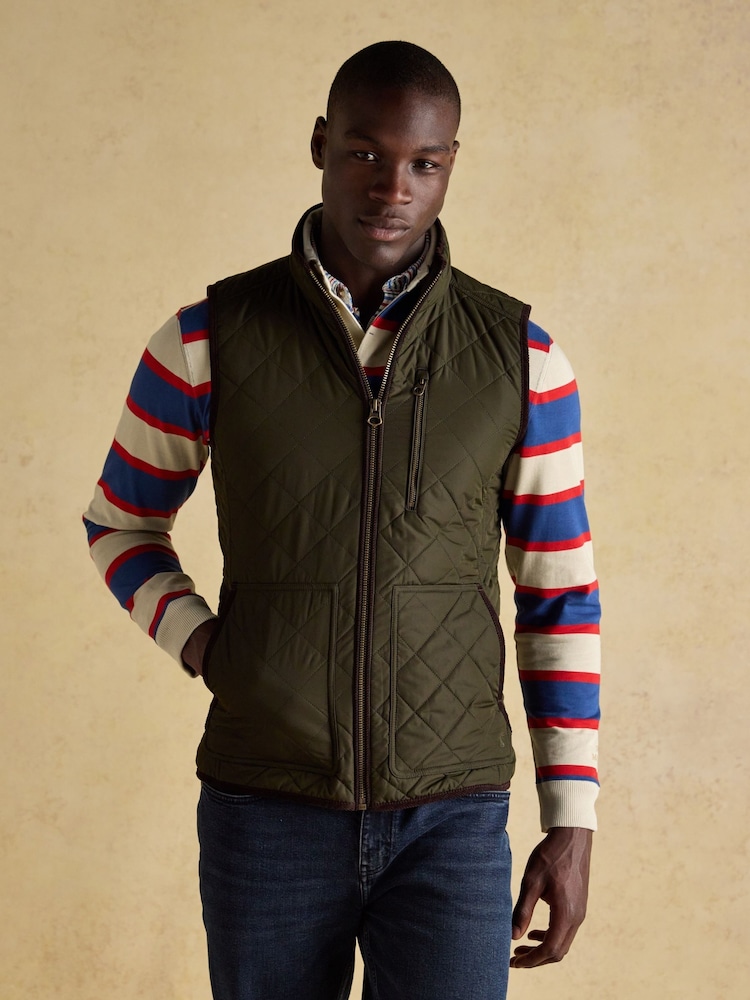 Maynard Green Diamond Quilted Gilet - Image 1 of 1