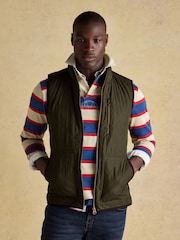 Maynard Green Diamond Quilted Gilet - Image 4 of 10