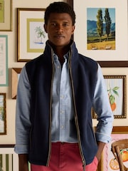Heritage Fleece Navy Gilet - Image 1 of 13