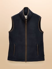 Heritage Fleece Navy Gilet - Image 13 of 13