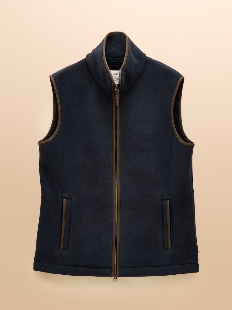 Heritage Fleece Navy Gilet - Image 13 of 13