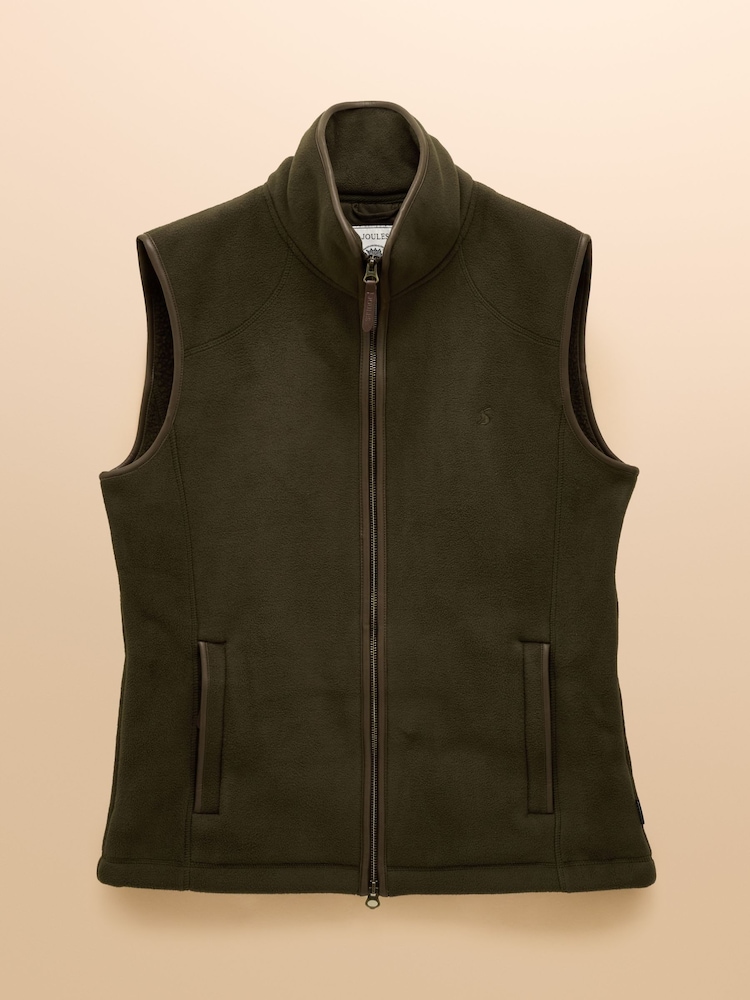 Heritage Fleece Green Gilet - Image 9 of 9