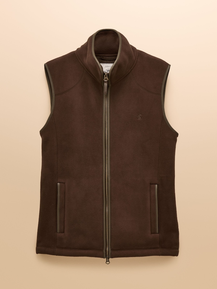 Heritage Fleece Brown Gilet - Image 13 of 13