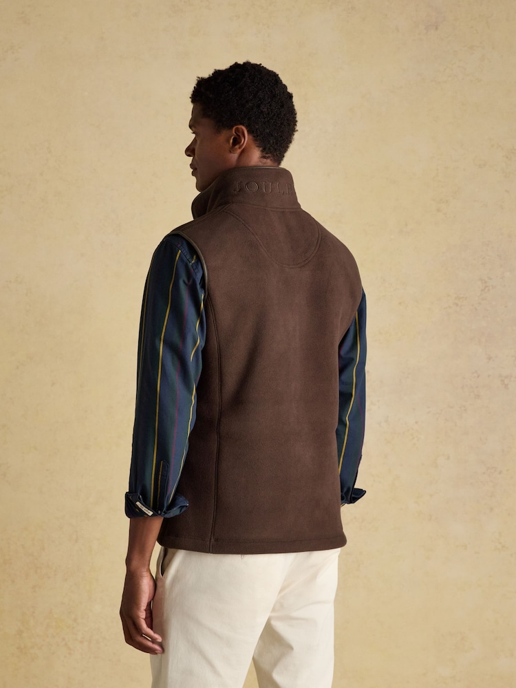 Heritage Fleece Brown Gilet - Image 2 of 13