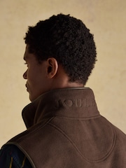 Heritage Fleece Brown Gilet - Image 8 of 13