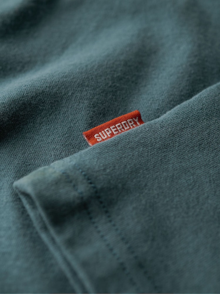 Superdry Blue Travel Postcard Graphic T-Shirt - Image 6 of 6