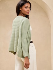 Grün - Lipsy Knitted Pretty Stitch Crochet Long Cardigan - Image 4 of 4