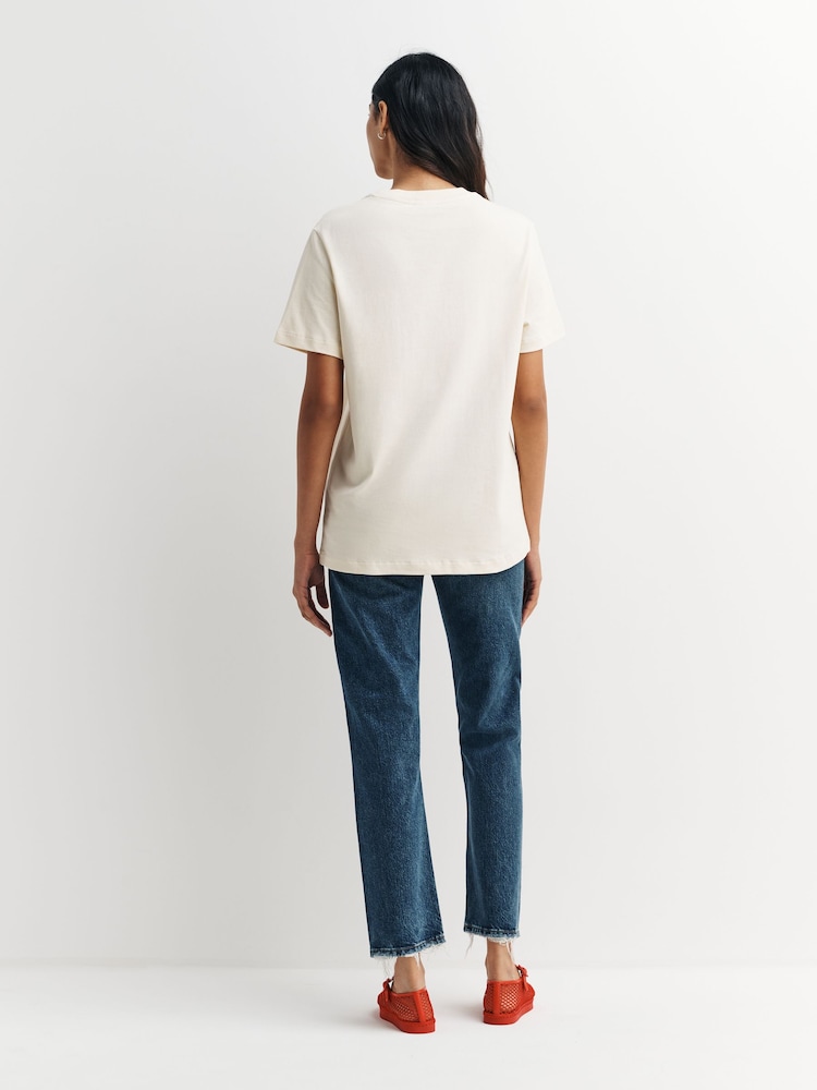 A.P.C. Cream Standard Rue Madame T-Shirt - Image 2 of 6 A.P.C. Cream Standard Rue Madame T-Shirt - Image 2 of 6