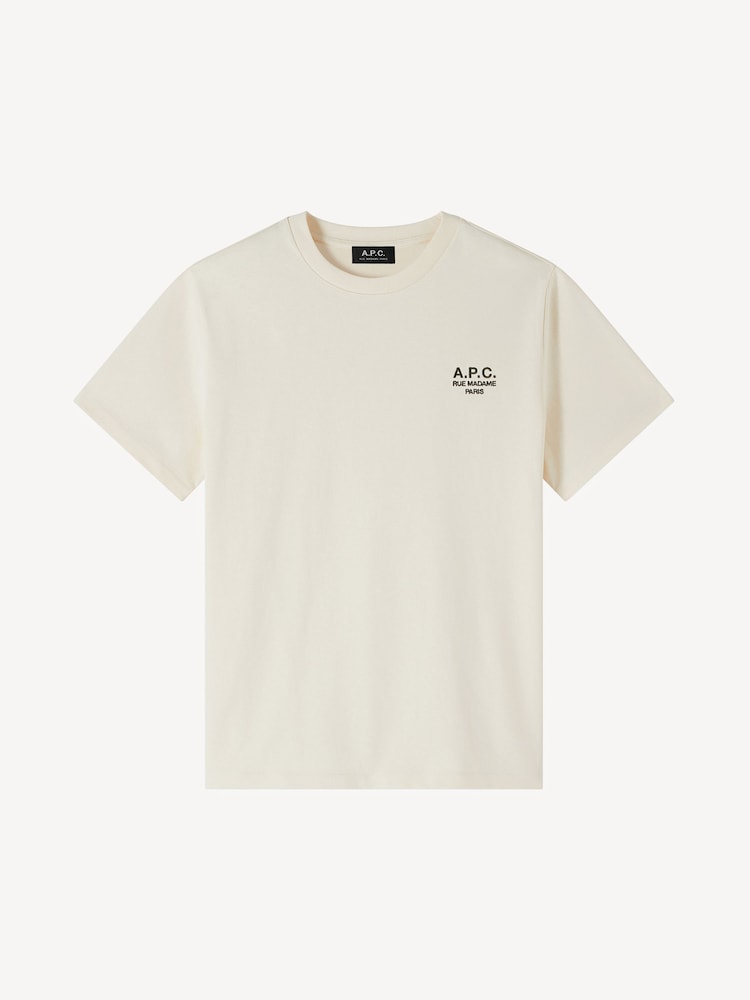 A.P.C. Cream Standard Rue Madame T-Shirt - Image 6 of 6 A.P.C. Cream Standard Rue Madame T-Shirt - Image 6 of 6