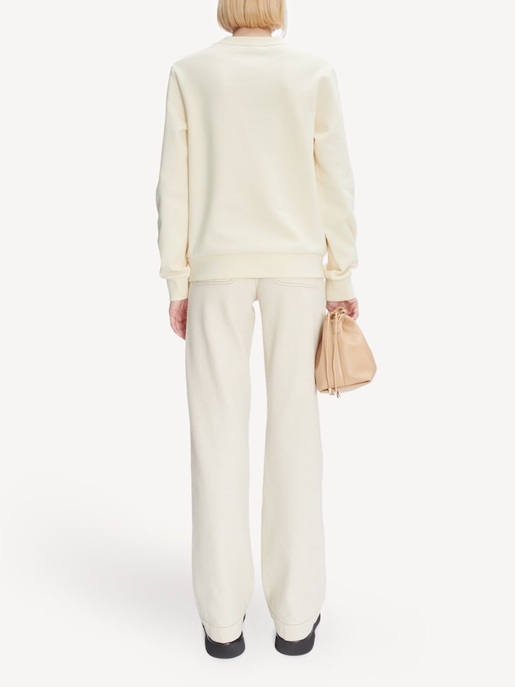 A.P.C. Cream Rue Madame Standard Sweatshirt - Image 2 of 4