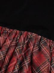 Monsoon Black Long Sleeve Tartan Tulle Dress - Image 3 of 3