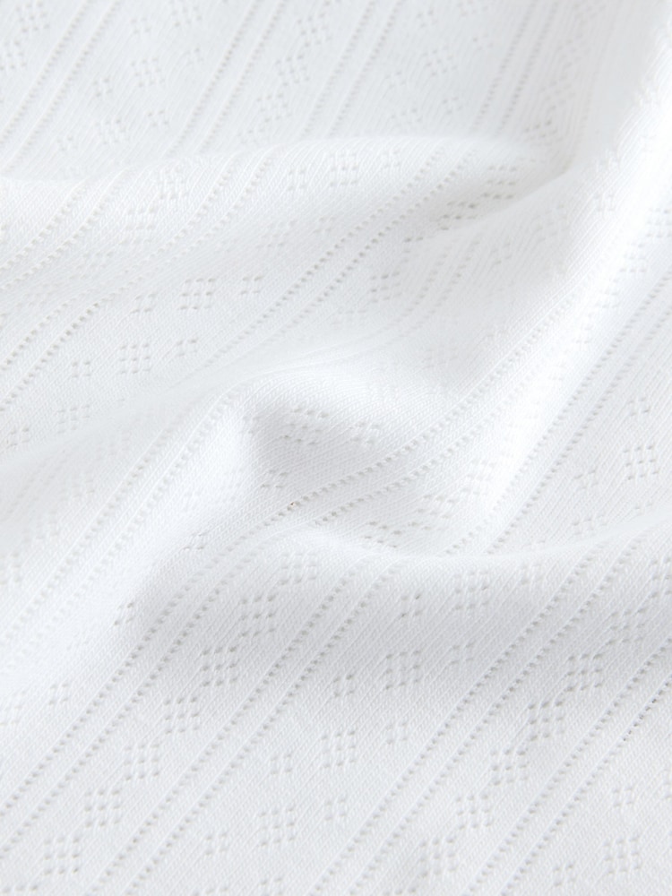 White High Rise High Leg Pointelle Knickers 3 Pack - Image 9 of 9 White High Rise High Leg Pointelle Knickers 3 Pack - Image 9 of 9