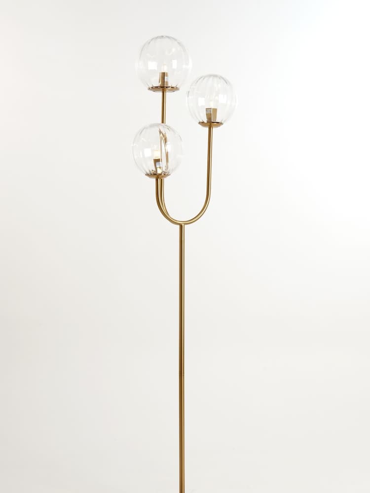 Light & Living Clear 3 Light Magdala Floor Lamp - Image 2 of 3