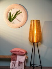 Light & Living Gold Adeta Tripod Floor Lamp - Image 1 of 4