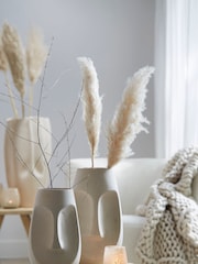 Light & Living White Face Pot - Image 1 of 1