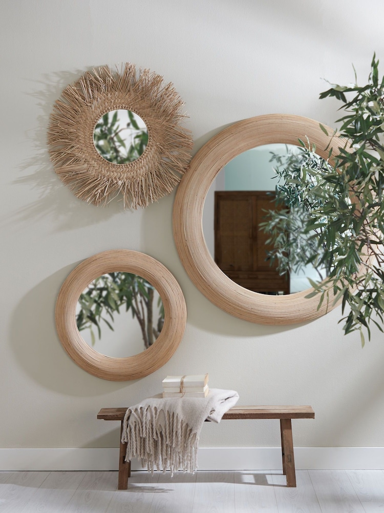 Light & Living Brown Piedre Wall Mirror - Image 1 of 3