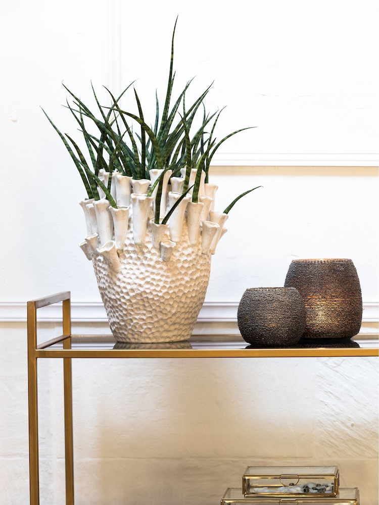 Light & Living White Kyral Vase - Image 2 of 4