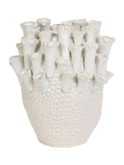 Light & Living White Kyral Vase - Image 3 of 4