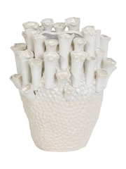 Light & Living White Kyral Vase - Image 4 of 4