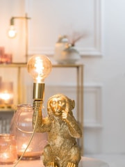 Light & Living Gold Monkey Table Lamp - Image 1 of 4