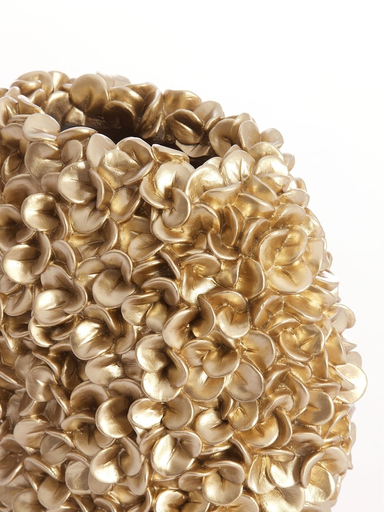 Light & Living Gold Phylia Vase - Image 2 of 2 Light & Living Gold Phylia Vase - Image 2 of 2