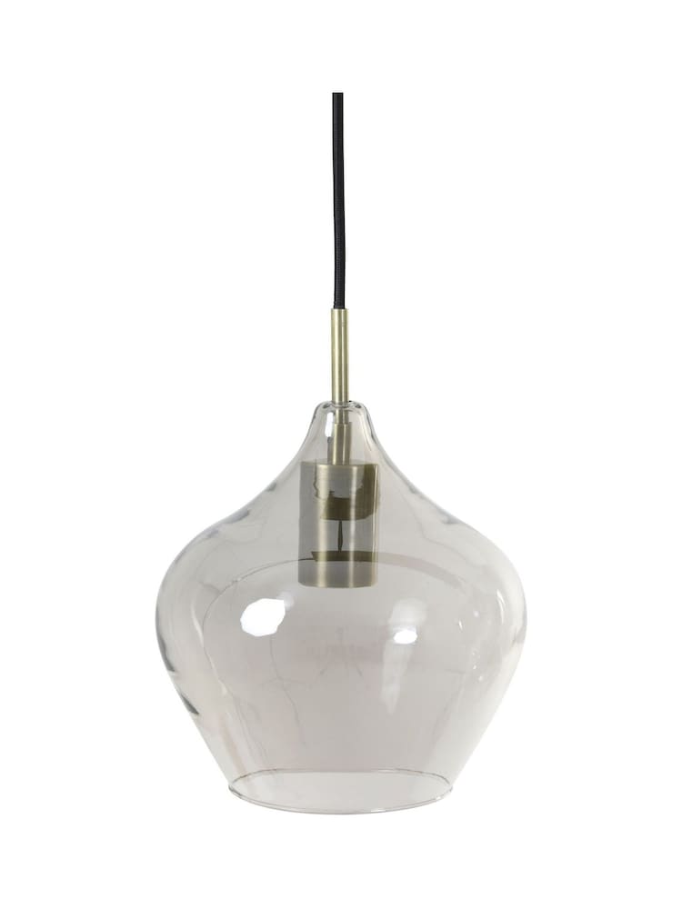 Light & Living Bronze Rakel Smoked Linear 5 Cluster Ceiling Light - Image 4 of 4