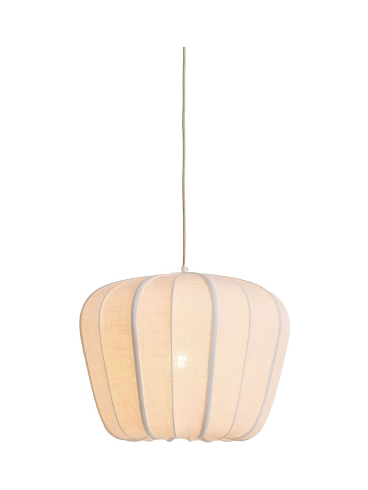 Light & Living White Zubedo Pendant Ceiling Light - Image 1 of 3