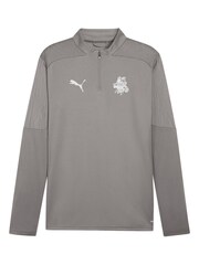 Puma Grey Barnsley Training Quarter Zip Top - Image 2 of 3