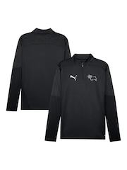 Puma Black Derby County Training Quarter Zip Top - Image 1 of 3