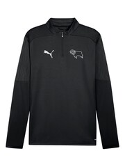 Puma Black Derby County Training Quarter Zip Top - Image 2 of 3