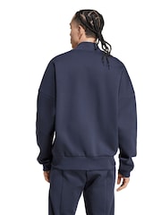 adidas Blue Real Madrid SZN Double Knit Track Top - Image 2 of 2