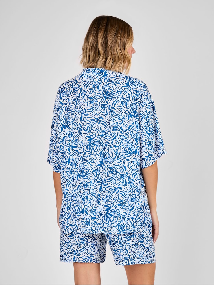 JoJo Maman Bébé Maternity Floral Patterned Shirt - Image 3 of 4